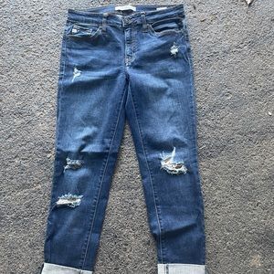 Distressed Kancan skinny jeans
